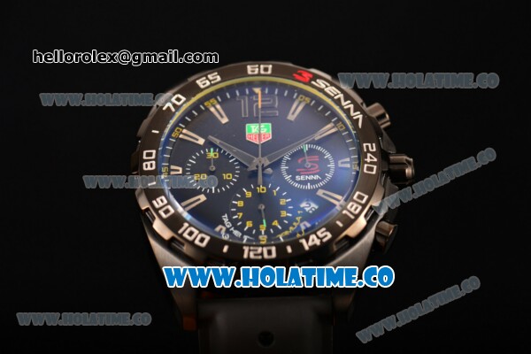 Tag Heuer Formula 1 Miyota OS20 Quartz PVD Case with Black Dial and Silver Stick Markers - Click Image to Close